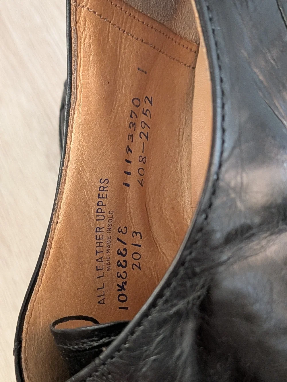 Vintage 1980s Stetson Plain-toe Oxford 10.5 EEE Black GUC Rare Wide